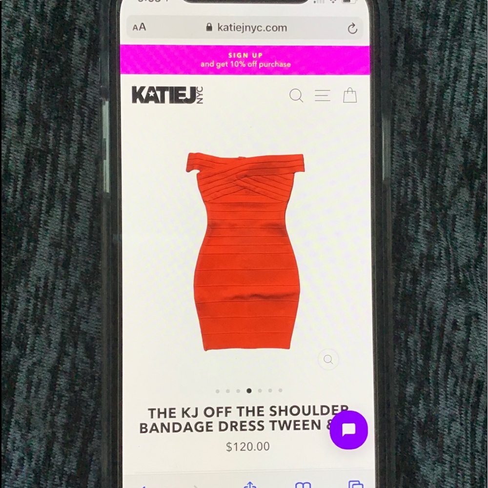 NWT Red Dress size M katiejnyc - Picture 4 of 4